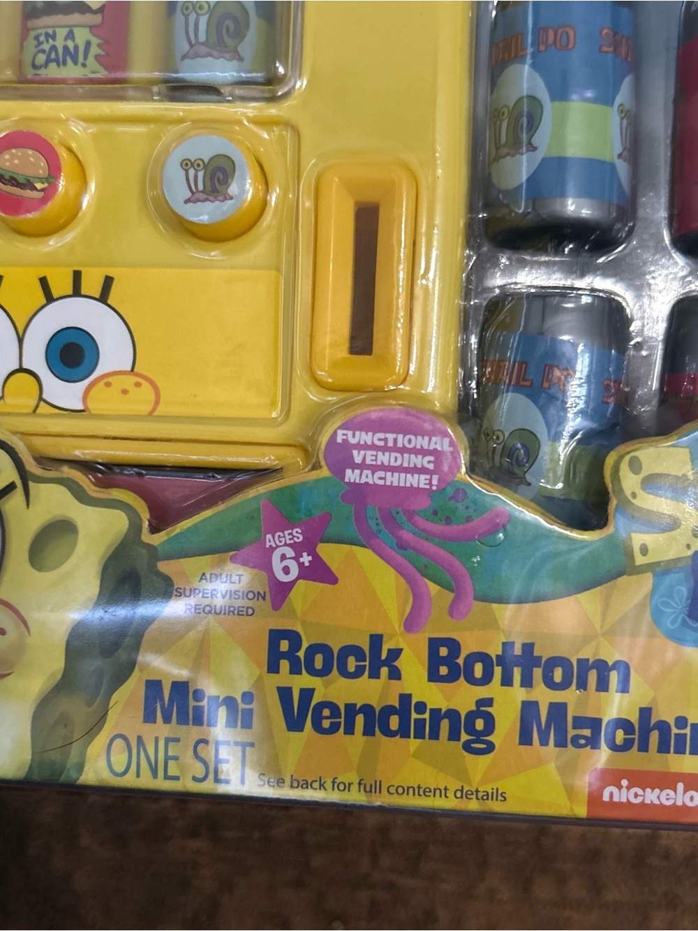 SpongeBob SquarePants Rock Bottom Mini Vending Machine Set Toy RMS New - Picture 2 of 8